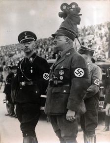 SS leader Heinrich Himmler and Siegfried Seidel-Dittmarsch, Berlin, c1933-c1934(?)