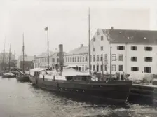 SS Lund at the quay, Landskrona harbour, Sweden, 1897. Creator: Unknown