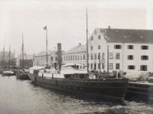 SS Lund at the quay, Landskrona harbour, Sweden, 1897. Creator: Unknown