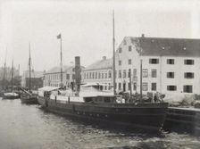 SS Lund at the quay, Landskrona harbour, Sweden, 1897