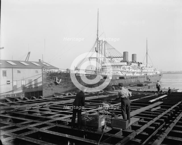 S.S. Morro Castle, Cramps Shipyards, Philadelphia, between 1900 and 1901. Creator: Unknown.
