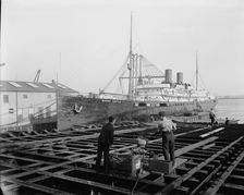 S.S. Morro Castle, Cramps Shipyards, Philadelphia, between 1900 and 1901. Creator: Unknown