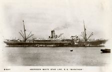 SS Marathon Aberdeen White Star Line steamship, c1903-c1920(?).Artist: Kingsway