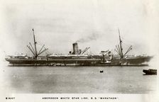 SS Marathon Aberdeen White Star Line steamship, c1903-c1920(?).Artist: Kingsway