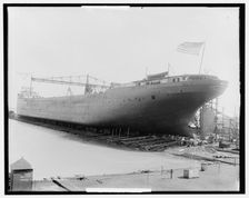 S.S. Wm. Livingstone on the ways, 1908. Creator: Unknown