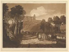 St. Catharine's Hill near Guilford (Liber Studiorum, part VII, plate 33), June 1811. Creator: JMW Turner