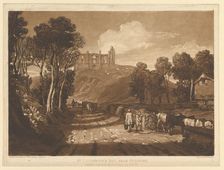 St. Catharine's Hill near Guilford (Liber Studiorum, part VII, plate 33), June 1811. Creator: JMW Turner