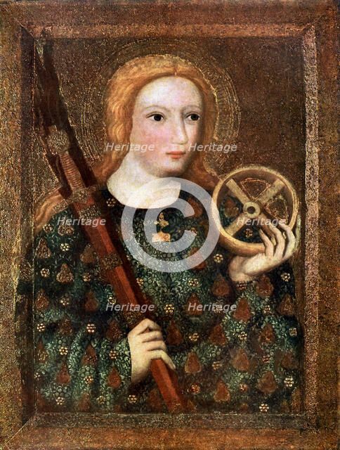 'St Catherine', 1365-1367 (1955). Artist: Master Theodoric