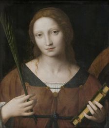 St Catherine of Alexandria, 1495-1532. Creators: Leonardo da Vinci, Bernardino Luini