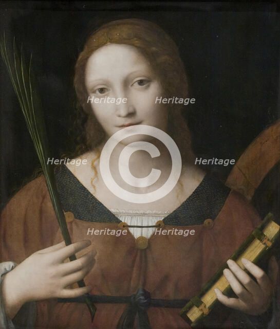 St Catherine of Alexandria, 1495-1532. Creators: Leonardo da Vinci, Bernardino Luini.