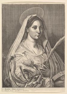 St. Catherine of Alexandria, 1644-52. Creator: Wenceslaus Hollar