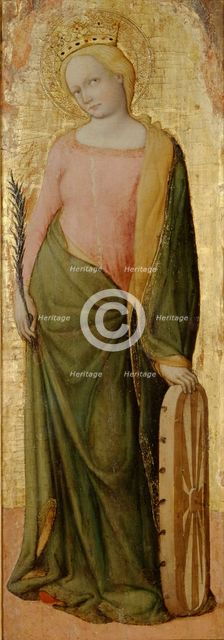 St Catherine of Alexandria, c1443-1468. Artist: Francesco de Franceschi.