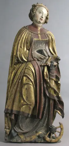 St. Catherine of Alexandria, German, early 16th century. Creator: Unknown