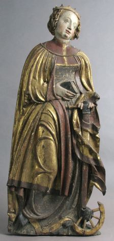 St. Catherine of Alexandria, German, early 16th century. Creator: Unknown