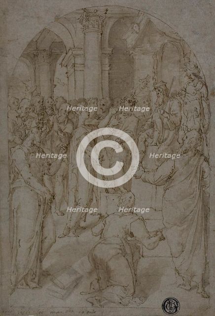 St. Catherine of Alexandria Disputing with the Doctors, n.d. Creator: Unknown.