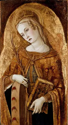 St Catherine of Alexandria, early 1490s. Artist: Vittore Crivelli