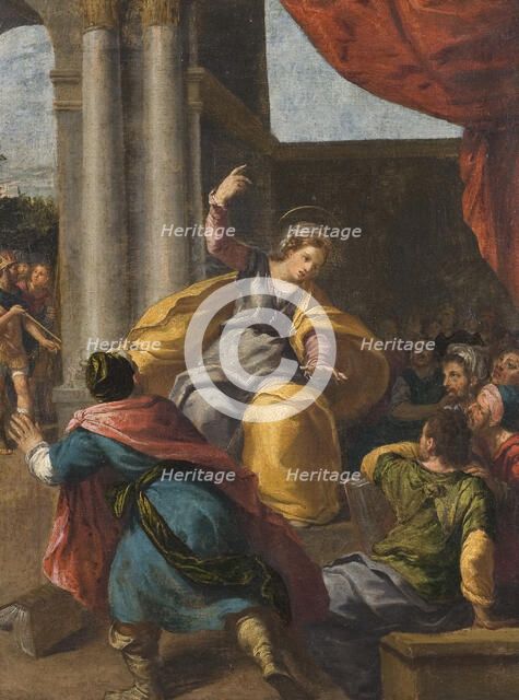 St Catherine among the Philosophers, late 16th-early 17th century. Creator: Scarsellino.