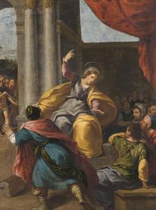 St Catherine among the Philosophers, late 16th-early 17th century. Creator: Scarsellino