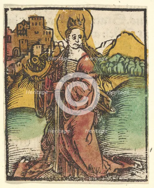 St. Catherine (copy), after 1511. Creator: Unknown.