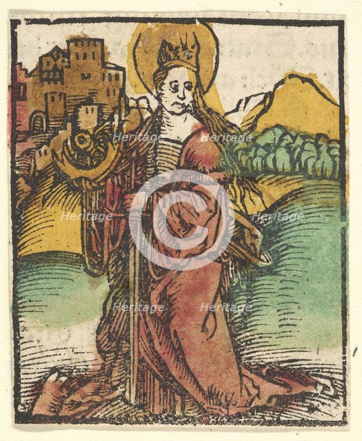 St. Catherine (copy), after 1511. Creator: Unknown.