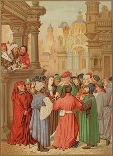 St Catherine surrounded by the Doctors of Alexandria, c1510-1520, (1878). Creator: Unknown