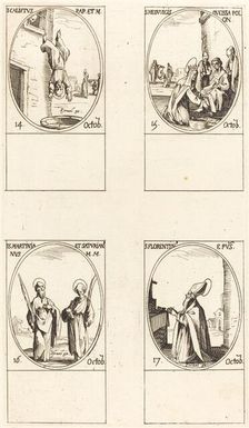 St. Calixtus; St. Hedwiges; Sts. Martinian and Saturian; St. Florentinus. Creator: Jacques Callot