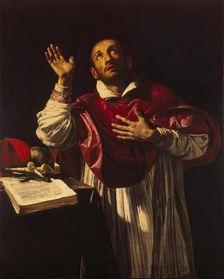 St Carlo Borromeo, 1610. Creator: Orazio Borgianni