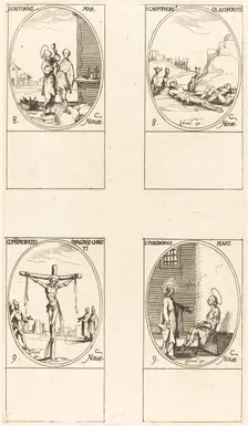 St. Castorius; St. Carpophorus & The Four Crowned Martyrs; Commemoration of the Image. Creator: Jacques Callot
