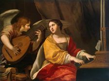 St Cecilia, 1625. Creator: Jacques Blanchard