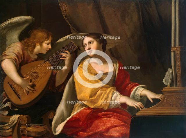 St Cecilia, 1625. Creator: Jacques Blanchard.