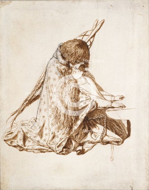 St Cecilia, c1850s. Artist: Dante Gabriel Rossetti.
