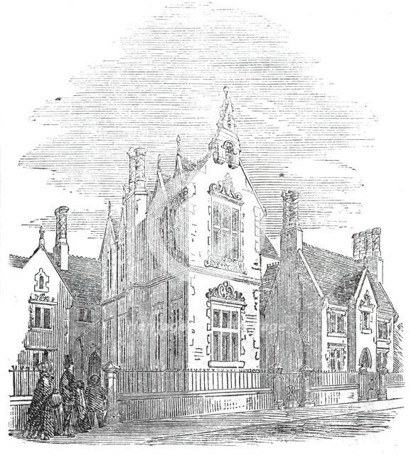 St. Chad's new schools, Shrewsbury, 1860. Creator: Unknown.