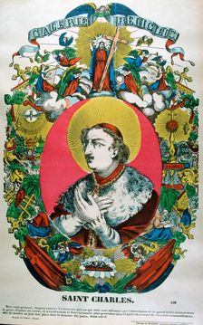 St Charles of Borromeo, 16th century Italian priest, 19th century. Artist: Anon
