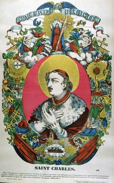 St Charles of Borromeo, 16th century Italian priest, 19th century. Artist: Anon