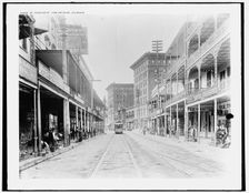 St. Charles St. i.e. Saint Charles Avenue, New Orleans, Louisiana, c.between 1890 and 1901. Creator: Unknown