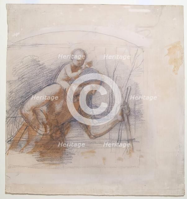 St Christopher, 1850-1864. Creator: William Dyce.