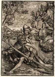 St. Christopher, c. 1509. Creator: Lucas Cranach (German, 1472-1553)