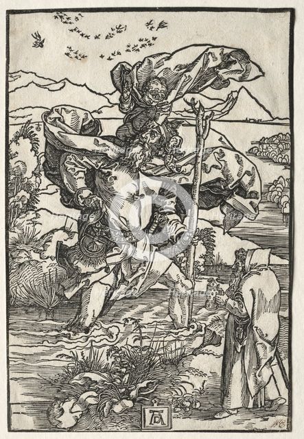 St. Christopher with the Birds, c. 1501-1504. Creator: Albrecht Dürer (German, 1471-1528).