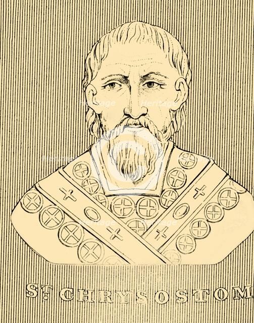 'St. Chrysostom', (c349-407), 1830. Creator: Unknown.