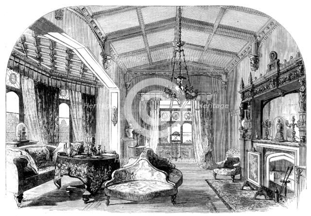St. Clare, Isle of Wight, the temporary abode of their Royal Highnesses: the Drawing-Room, 1862. Creator: Unknown.