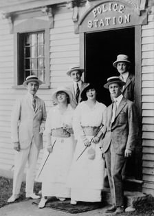 St. Cyr Party - Bar Harbor, Maine, c1914. Creator: Bain News Service