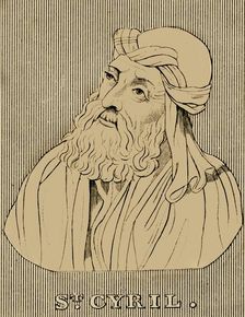 St. Cyril (c376-444), 1830. Creator: Unknown
