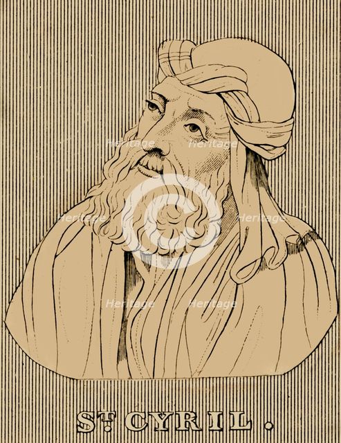'St. Cyril', (c376-444), 1830. Creator: Unknown.