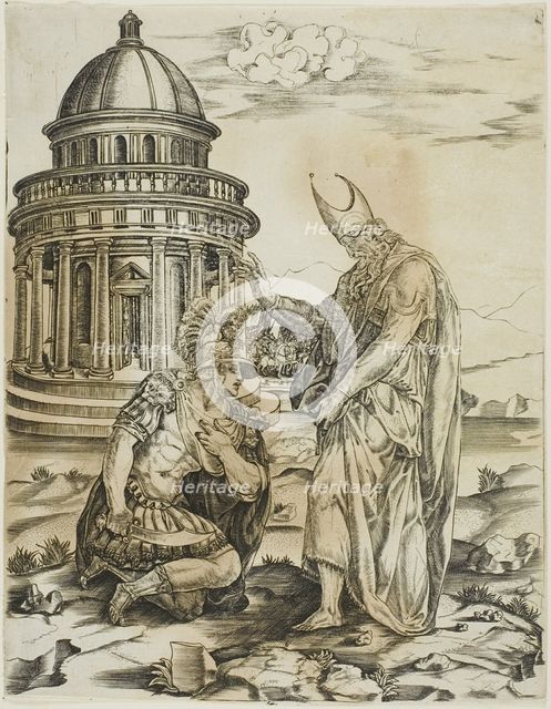 St. Ambrose and the Emperor Theodosius, n.d. Creator: Master IRs.