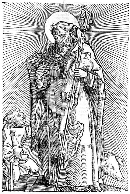 St Anthony the Great, Egyptian aesthetic. Creator: Unknown.