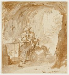 St. Anthony with the Boar, n.d. Creator: Unknown