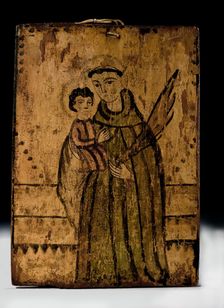 St. Anthony with the Christ Child, ca. 1825-1840. Creator: Arroyo Hondo Painter