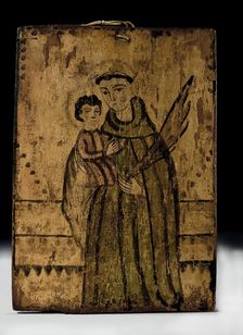 St. Anthony with the Christ Child, ca. 1825-1840. Creator: Arroyo Hondo Painter