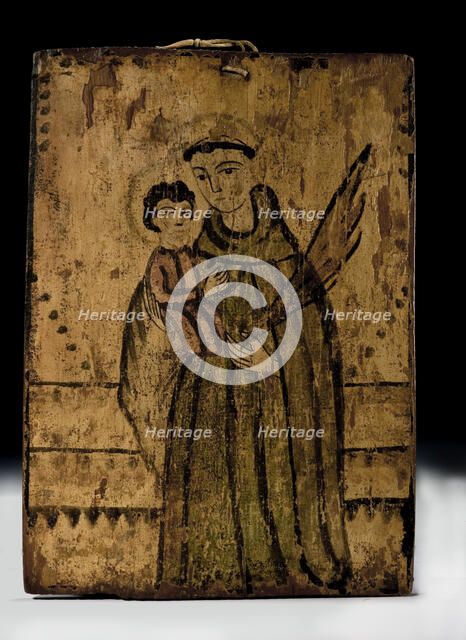 St. Anthony with the Christ Child, ca. 1825-1840. Creator: Arroyo Hondo Painter.