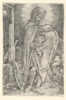 St. Anthony, ca. 1521. Creator: Lucas van Leyden